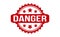 Danger Rubber Stamp. Red Danger Rubber Grunge Stamp Seal Vector Illustration - Vector