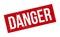 Danger Rubber Stamp. Red Danger Rubber Grunge Stamp Seal Vector Illustration - Vector