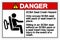 Danger SCBA Seat Crash Hazard Symbol Sign, Vector Illustration, Isolate On White Background Label .EPS10