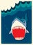 Danger Shark vector illustration