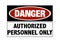 Danger sign - hard hats