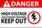 Danger Sign High Voltage Unauthorized Personnel Keep Out