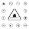 danger sign of house flooding icon. Detailed set of Warning signs icons. Premium quality graphic design sign. One of the collectio