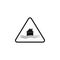 danger sign of house flooding icon. Element of danger signs icon. Premium quality graphic design icon. Signs and symbols collectio