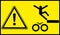 Danger sign. Moving machinery, watch your step.
