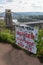 Danger sign near Bristol  suspension bridge