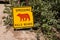 Danger sign, Speeding kills Bears