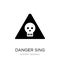 danger sing icon in trendy design style. danger sing icon isolated on white background. danger sing vector icon simple and modern