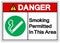 Danger Smoking Permitted In This Area Symbol Sign ,Vector Illustration, Isolate On White Background Label. EPS10