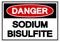 Danger Sodium Bisulfite Symbol Sign, Vector Illustration, Isolate On White Background Label. EPS10