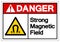 Danger Strong Magnetic Field Symbol Sign, Vector Illustration, Isolate On White Background Label. EPS10