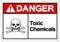 Danger Toxic Chemicals Symbol Sign, Vector Illustration, Isolate On White Background Label. EPS10