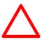 Danger Triangle Blank Traffic Road Sign, Vector Illustration, Isolate On White Background Label. EPS10