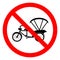 Danger Tricycle Symbol Sign,Vector Illustration, Isolate On White Background Label. EPS10