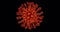 Danger virus. Coronavirus Covid-19. 3d concept of pneumonia viruses, cell infect organism, flu, sars. Microscopic view