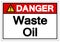 Danger Waste Oil Symbol Sign ,Vector Illustration, Isolate On White Background Label .EPS10