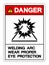 Danger Welding ARC Symbol Sign ,Vector Illustration, Isolate On White Background Label. EPS10