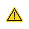 Danger yellow triangle. Caution. Alert. Warning caution icon. Vector