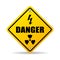 Danger zone caution vector sign