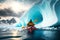 dangerous adventure extreme sport winter kayaking in antarctica