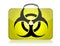 Dangerous biohazard suitcase yellow illustration