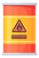 Dangerous flammable liquid in metal drum barrel container