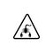 Dangerous insect sign icon. Element of warning for mobile concept and web apps. Icon for website design and development, app devel