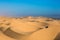 Dangerous jeep - safari through sand dunes