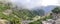 Dangerous mountains in Madeira. Panoramic view