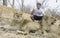 Dangerous Pose with Lion and Lioness