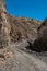 Dangerous rocky road to Ushguli village, Svaneti, Georgia