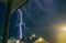 Dangerously Close Branched Lightning in Texas