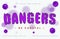 Dangers text effect design editable vector, light effect theme, bold and modern style and elegant, everything you can easy changed