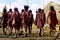 Dani people during tribe festival in wamena