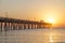 Dania beach pier at sunrise. Hollywood, Florida