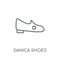 danica shoes linear icon. Modern outline danica shoes logo conce
