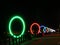 Daniel Buren`s colorful rings in Nantes, France