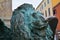 Daniele Manin bronze statue, lion, in Venice, Europe