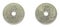 Danish 25 Ore 1974 year copper-nickel coin, Denmark. Coin shows a monogram of Danish Queen Margrethe II of Denmark
