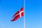 Danish flag at half-mast