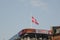 DANISH FLAG AT HALF MAST ON PARLIAMENT CHRSTIANSBORG