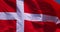 Danish flag waving in the wind, slow motion