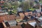 Danish Royal Ribe town seen from above.