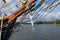 Danish three-masted schooner Loa. Bow rigging