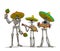 Danse Macabre. Mexican musicians.