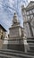 Dante Alighieri statue, Church of Santa Croce_Firenze, Tuscany,