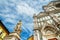 Dante Alighieri statue and Santa Croce cathedral