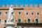 The Dante Monument was erected in Signoria Square in 1865, Verona, Italy