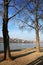 The Danube river and a part of the right bank of Budapest seen from Lipotvaros