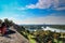 Danube and Sava river view from Kalemegdan Castle. Belgrade. Serbia